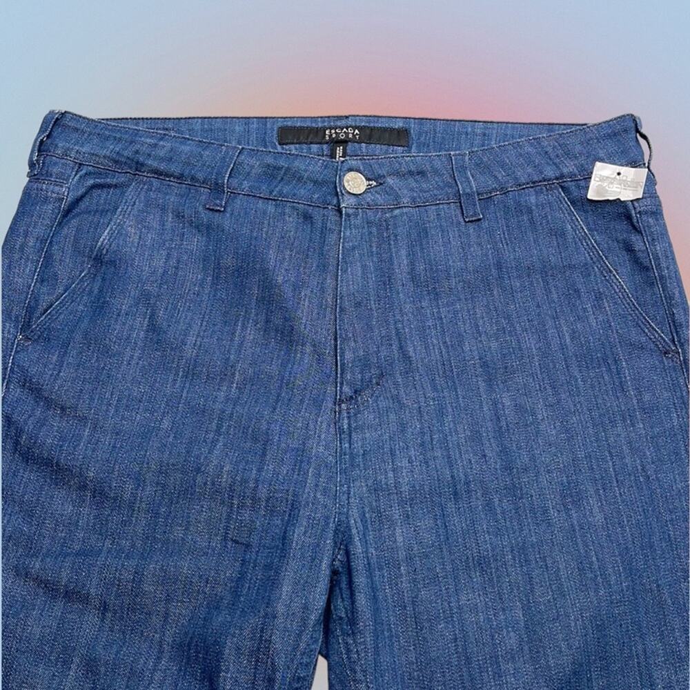 ESCADA SPORT Women’s 40 JULIE High Rise Crop Blue Jeans